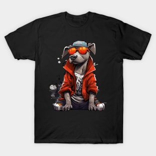 Cool Rapper Dog T-Shirt